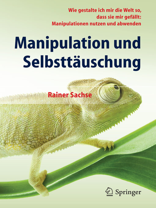 Title details for Manipulation und Selbsttäuschung by Rainer Sachse - Available